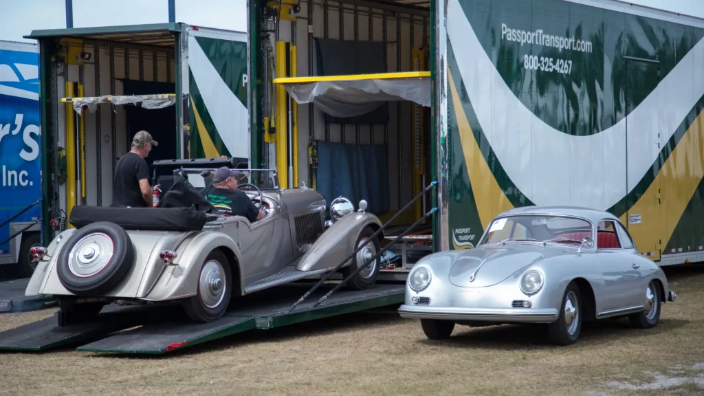 How Many Miles Are Added to Your Car During Shipping? 3 passport transport banner classic car shipping